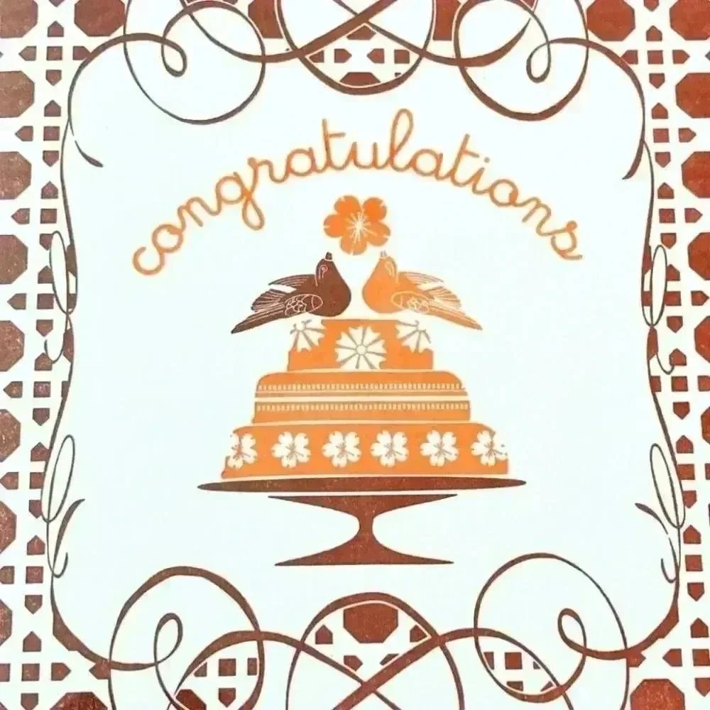 A Papier Congratulations Wedding Cake Card